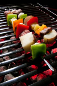 Grill fresh vegetables