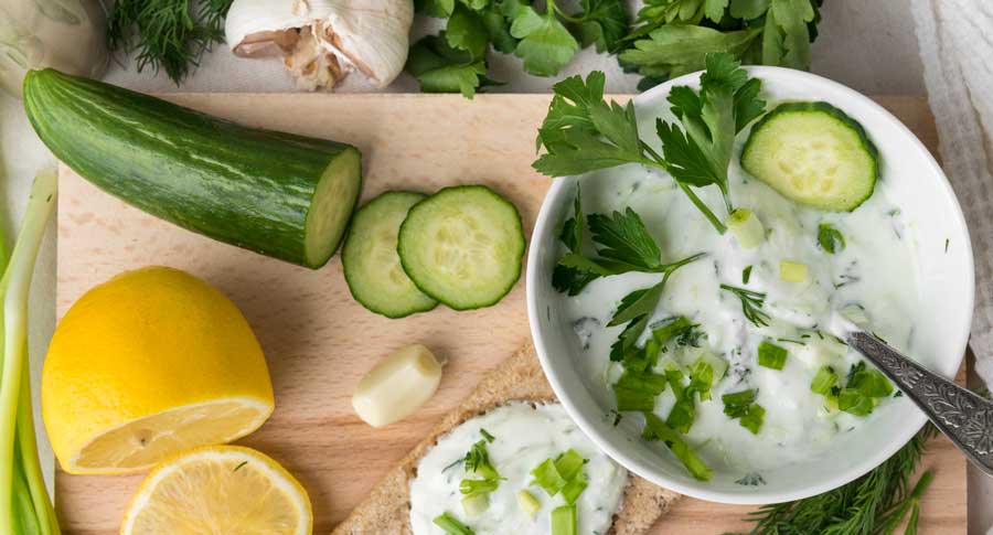 Healthy Cucumber Yogurt Dill Sauce Recipe