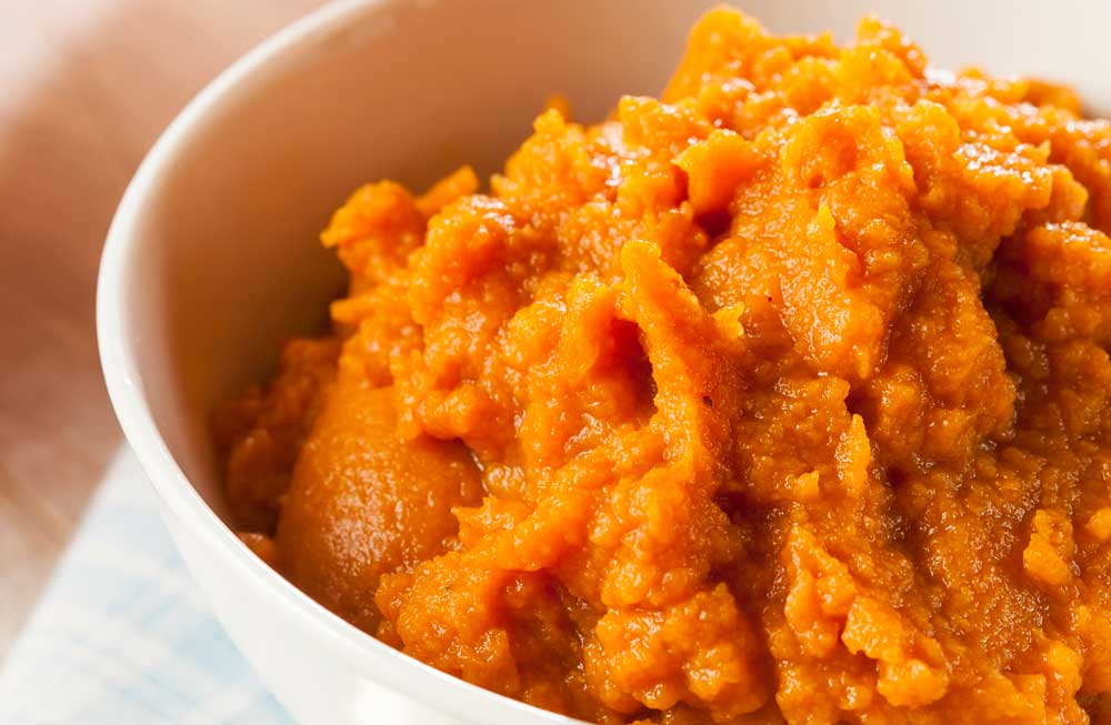 Mashed Sweet Potatoes With Caramelized Pineapple