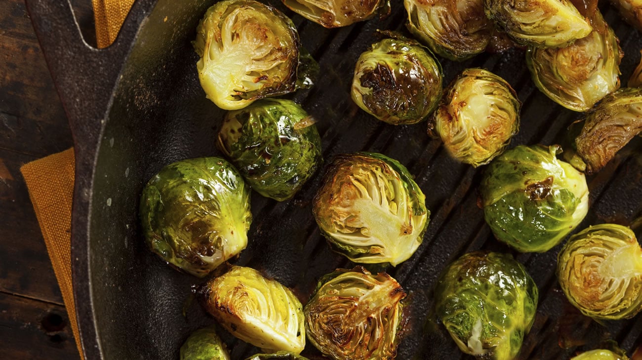 Garlic-Roasted Brussels Sprouts Recipe