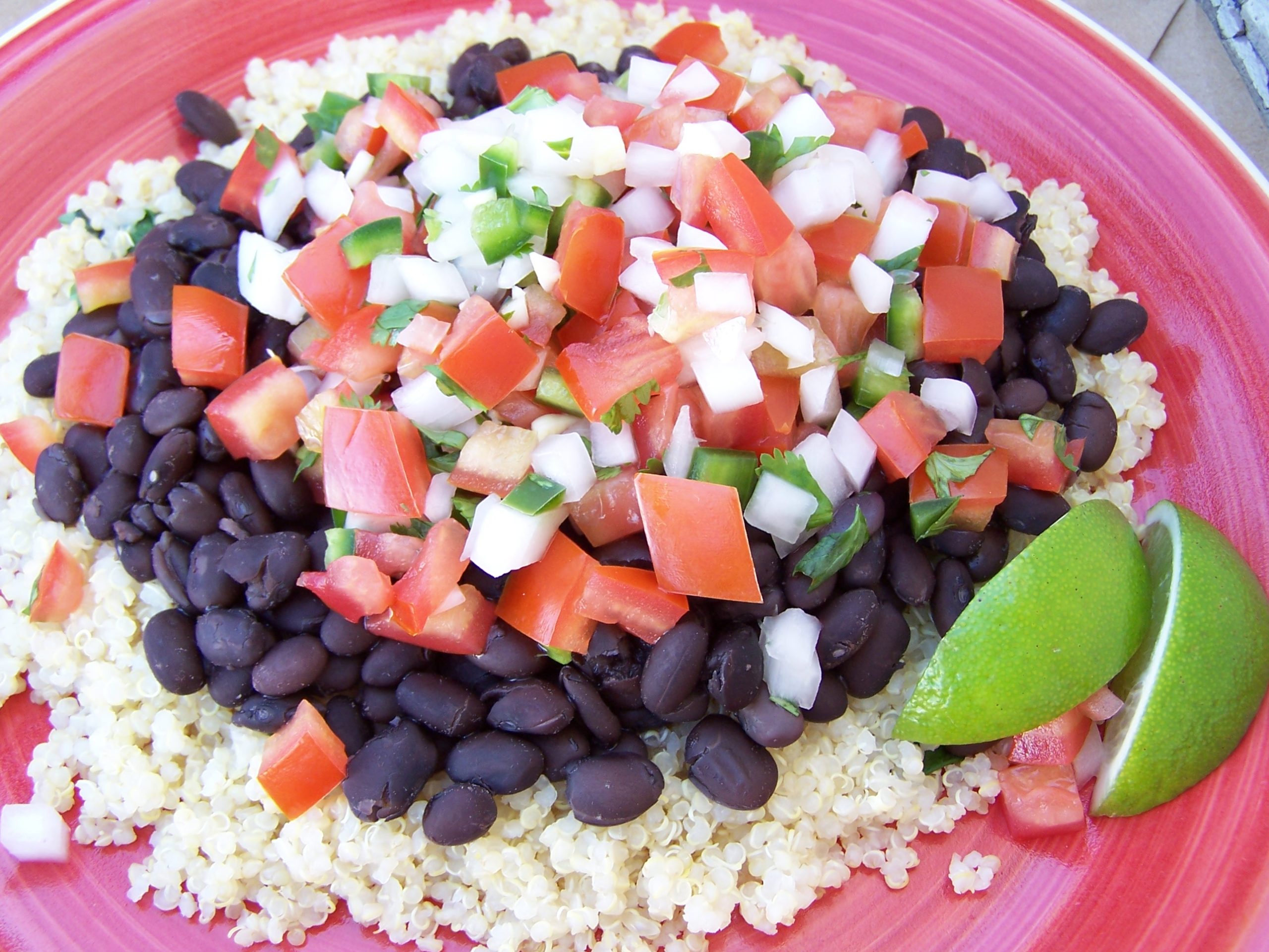 RUNNER UP: Best Meatless Dish Cilantro-Lime Infused Quinoa with Black Beans recipe