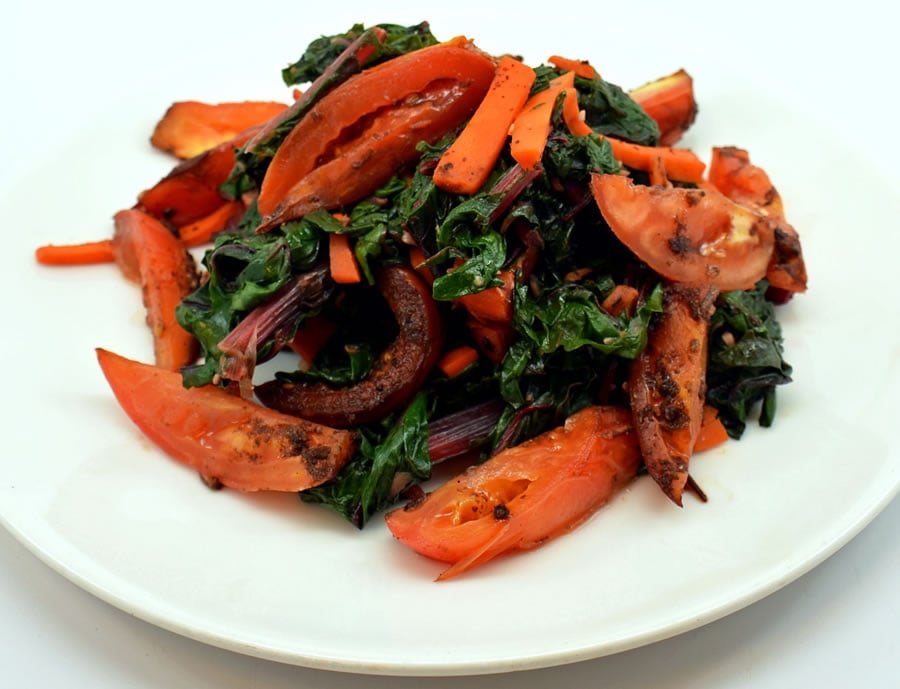 Roasted Tomatoes Chard