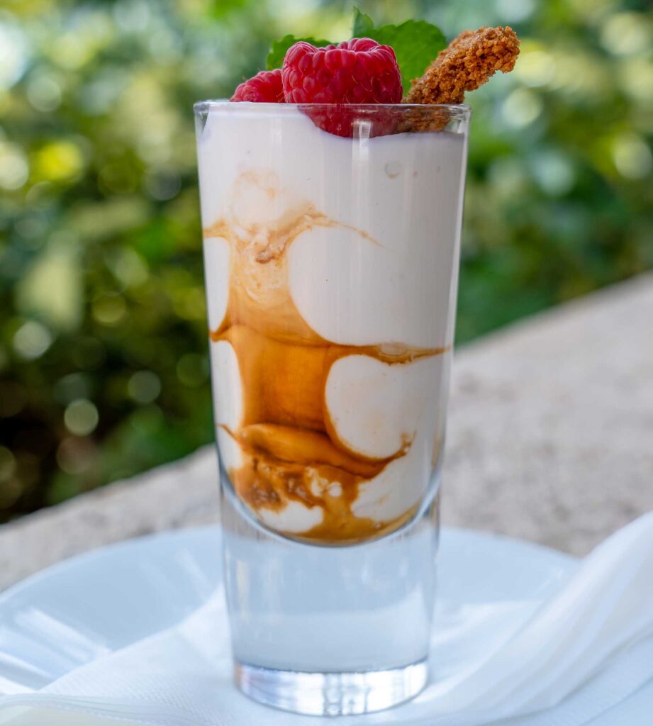 Healthy Tia Maria Parfait with no added sugar or fat.
