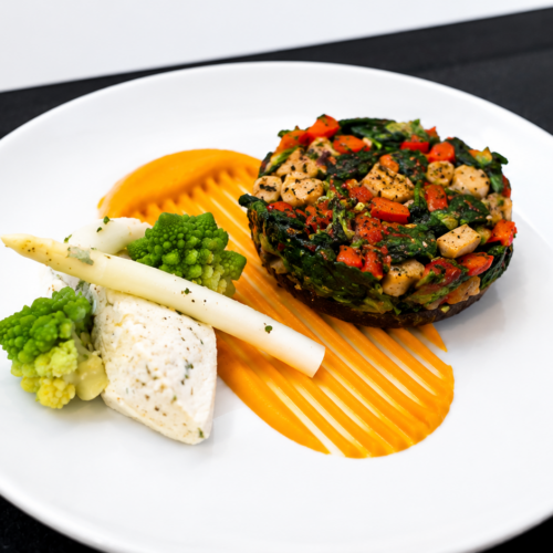 Try these spinach and silken tofu stuffed portabella mushrooms—a flavorful, plant-forward Pritikin recipe packed with vegetables and savory herbs.