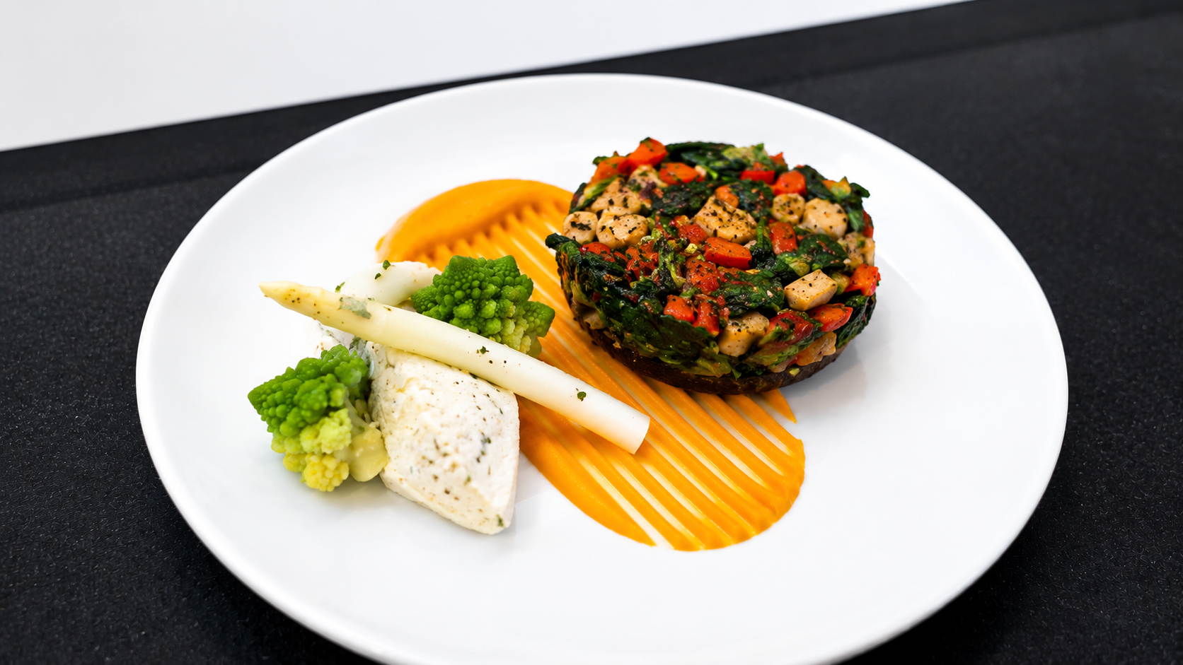Try these spinach and silken tofu stuffed portabella mushrooms—a flavorful, plant-forward Pritikin recipe packed with vegetables and savory herbs.