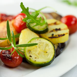 Use those healthy grilled vegetables from last night in this morning's breakfast meal plan..