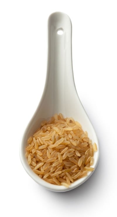 Enjoy brown rice as part of your healthy dinner menu.
