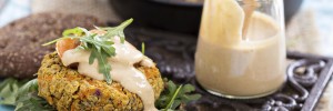Enjoy veggie burgers on the healthy meal plan for blood pressure and weight loss.