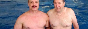 Ivan in Aqua Fitness and Weight Loss Class with Guest