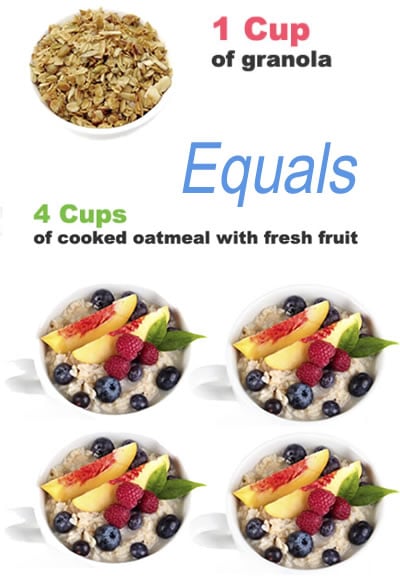 A comparison of breakfast oatmeal and granola for weight loss.