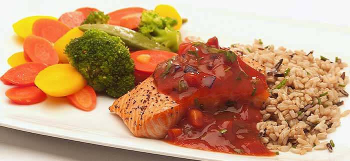 Pritikin Frozen Food - Salmon and Wild Rice