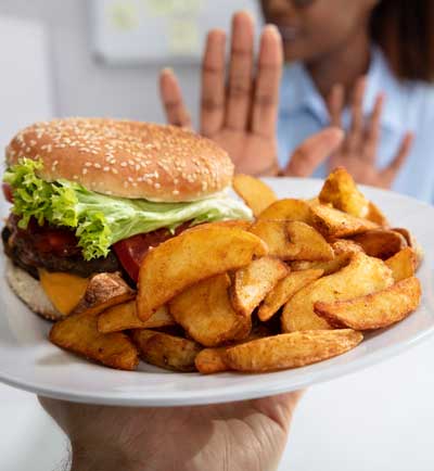 Half of the days calories often come from lunch.